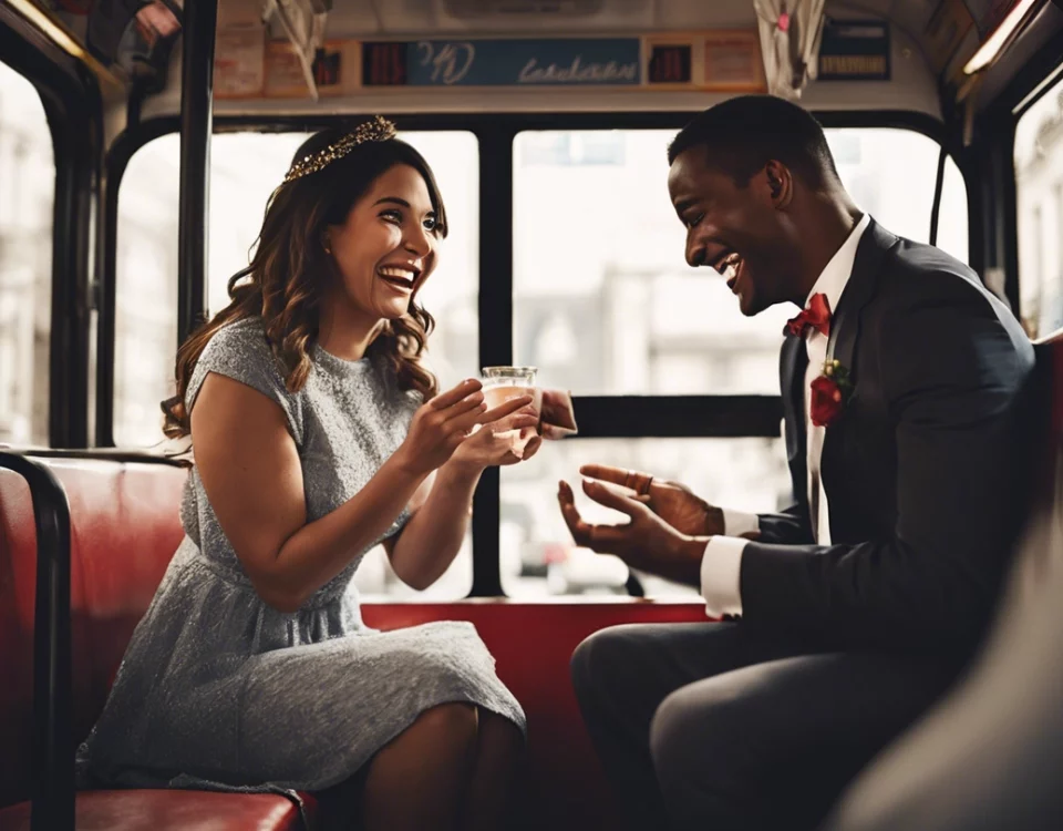 Mariage dans un bus