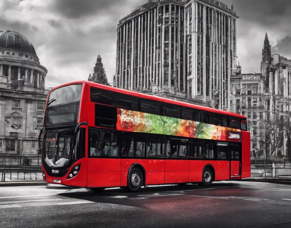 bus rouge