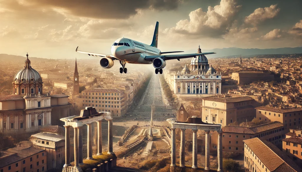 Avion pour Rome